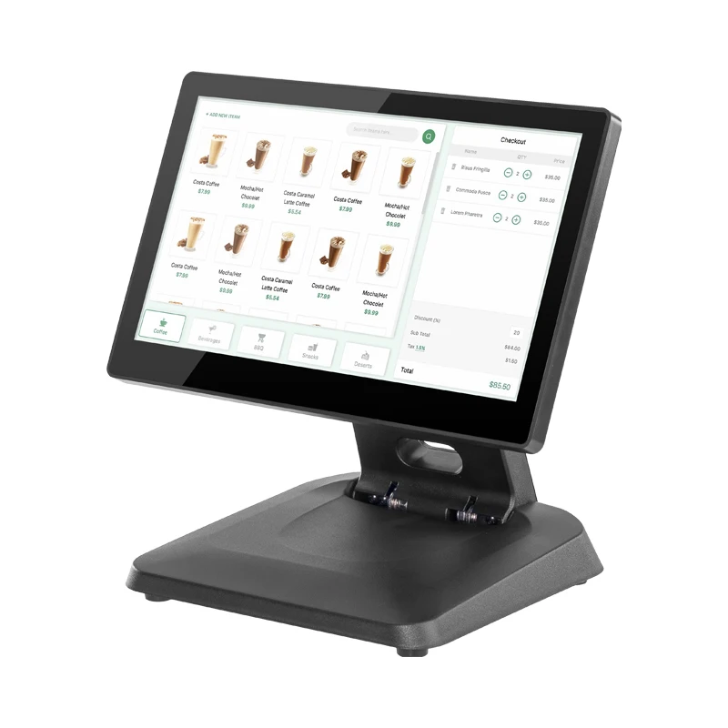 

POS 32G Point Of Sales Removeable All In One POS Systems Black 11.6 Inch POS Machine