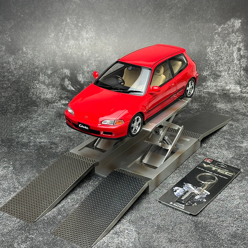 LCD 1:18 Honda EG6 SiR（SiRII）Car model alloy Model independent engine Configuration lift Static ornament Collect