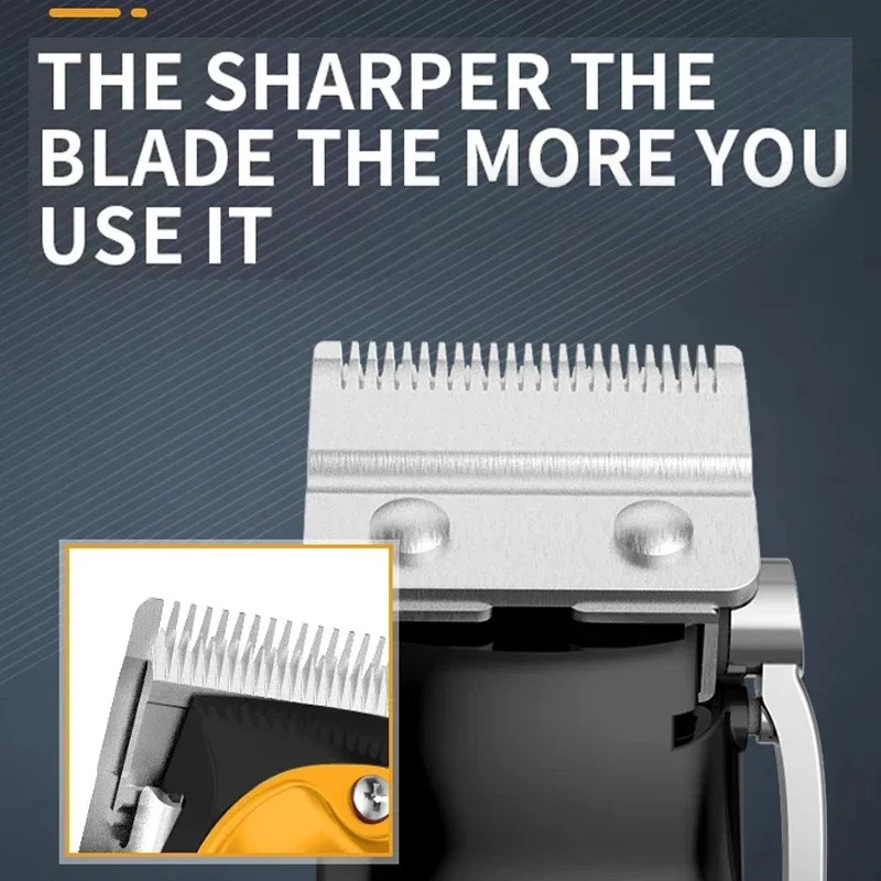 ماكينة تشذيب الشعر الاحترافية الأصلية من Kemei للرجال ماكينة قص الشعر الكهربائية واللحية القابلة لإعادة الشحن ماكينة قص الشعر بقوة 10 وات