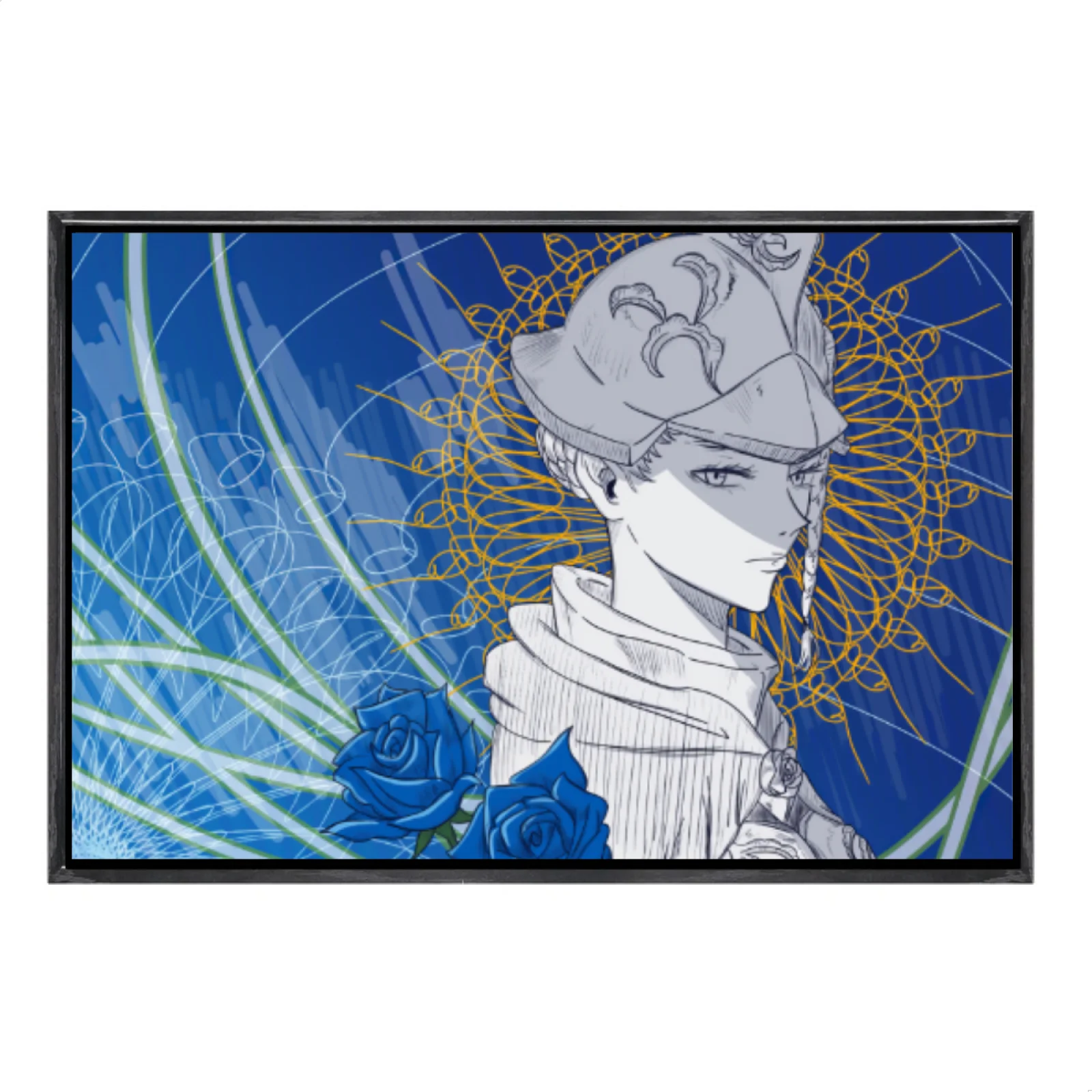 

Japanese Manga Multi-Size Canvas Poster Double Framed Wall Art,Black Clover Home Decor for Living Room Bedroom