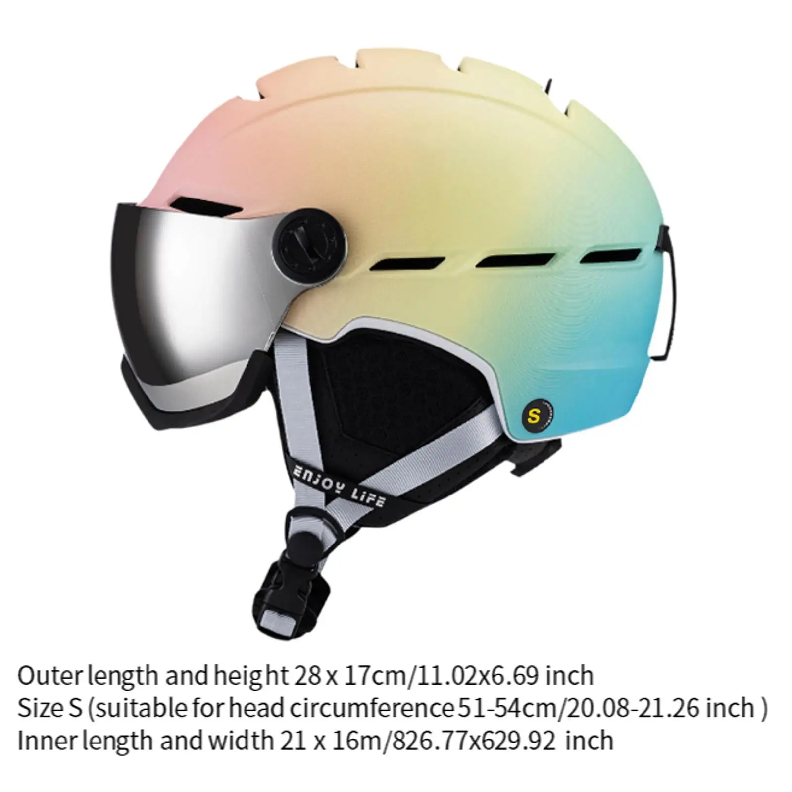 Zestaw kasków narciarskich i gogli Lekki kask snowboardowy do jazdy na rolkach górskich Deskorolka na świeżym powietrzu Sporty zimowe