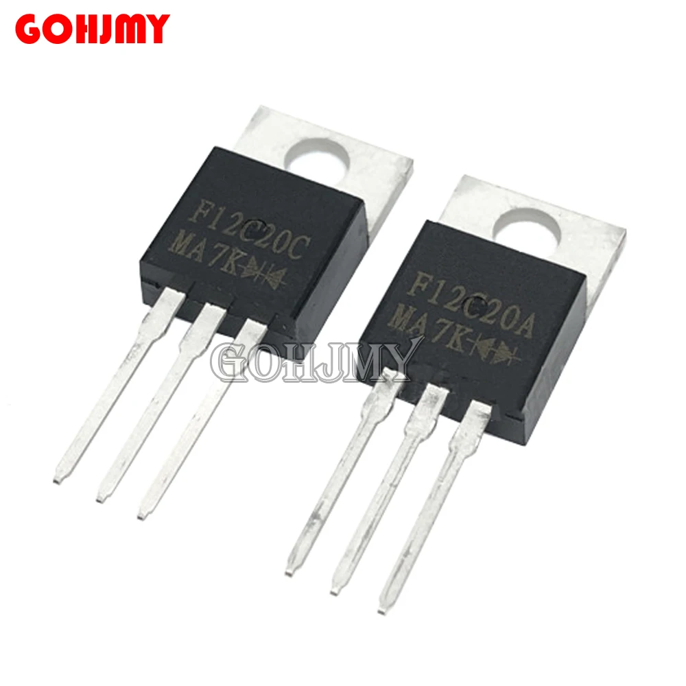 10PCS F12C20A F12C20C TO-220 TO220 12C20A 12C20C F12C20