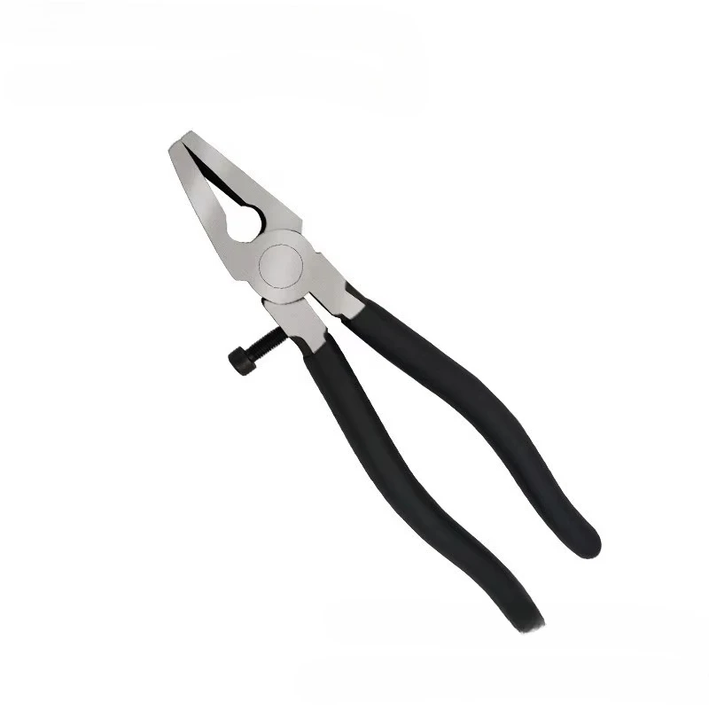 Flat Mouth Glass & Tile Nippers, Toothed & Toothless Chip Breaking Pliers for Glass Trimming Mosaic Ceramic Edge Cutting Tool