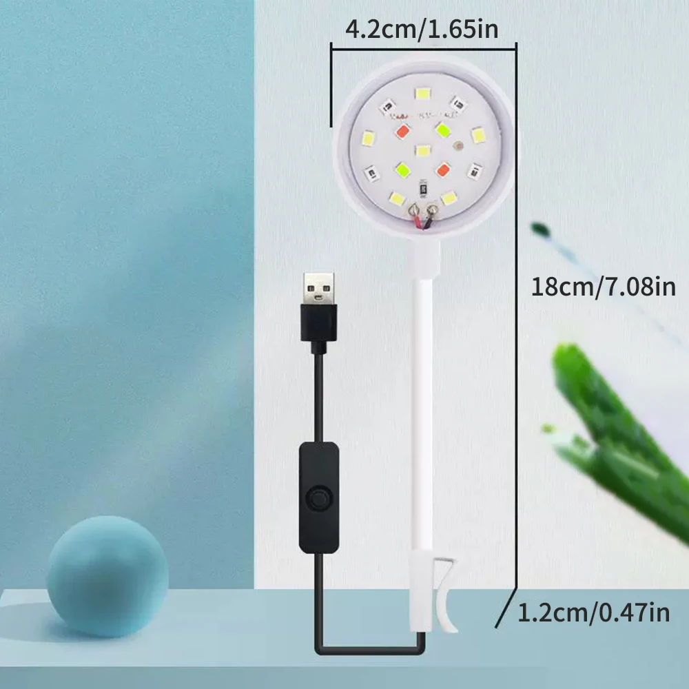 1PC Small Fish Tank Led Light Aquatic Grass Lighting Mini Fill Light Waterproof Aquarium Landscaping Accessories image 5
