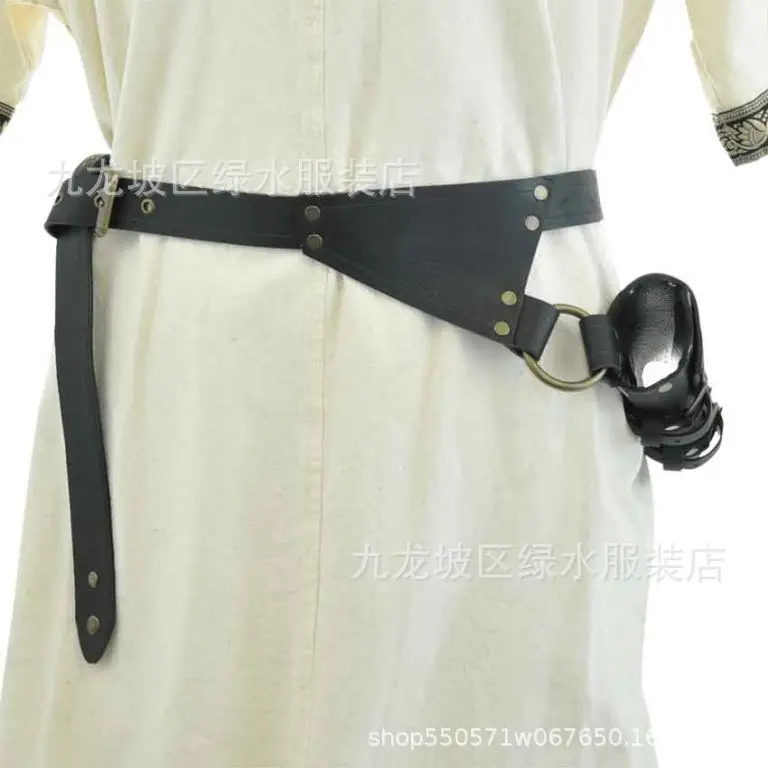 New Adjustable Men's and Women's Fashion Medieval Vintage Sword Set Outdoor Fencing Dual Protective Sleeve Belt Party Props