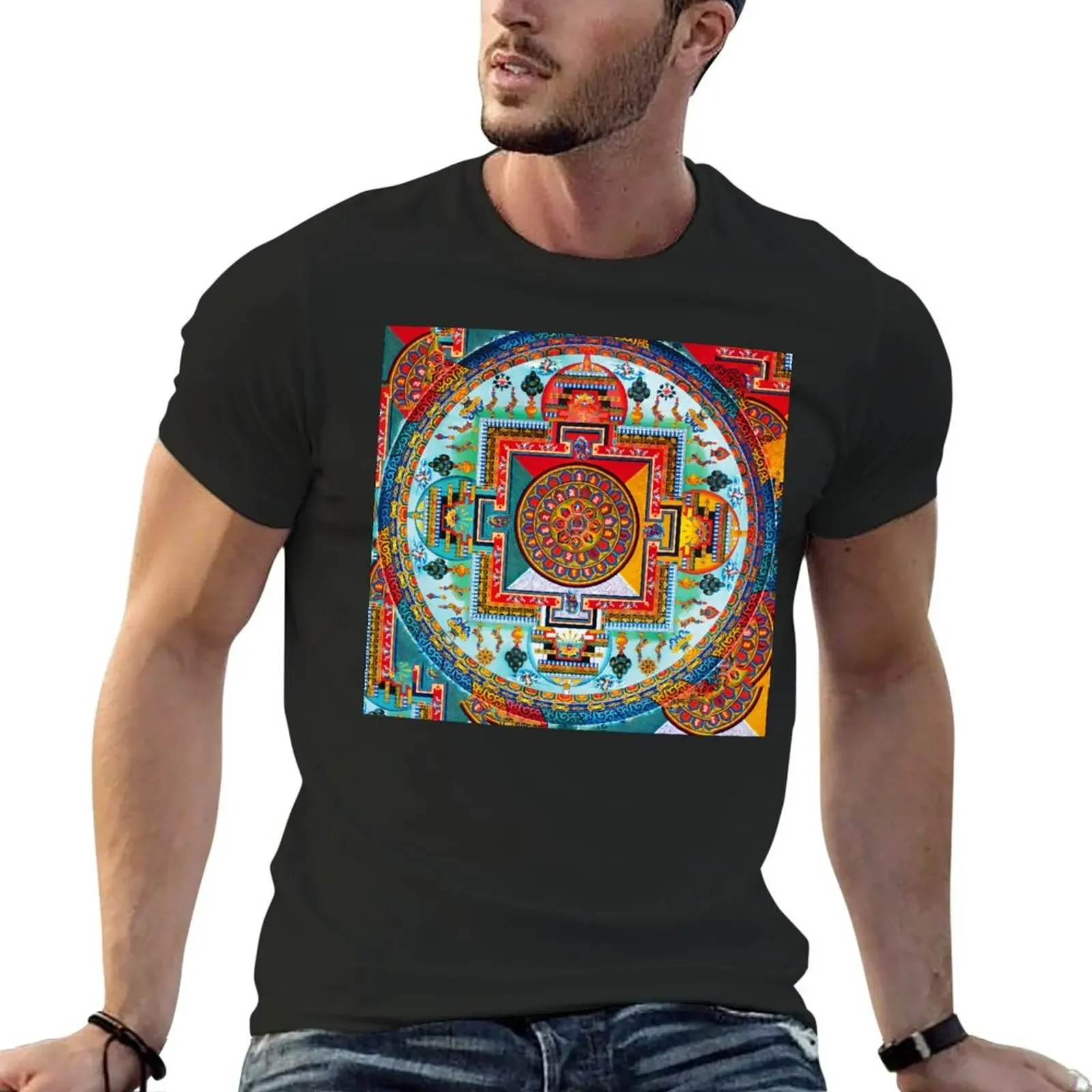 

Buddhist Mandala 28 T-Shirt street wear tops blanks graphic t shirts heavyweight t shirts for men