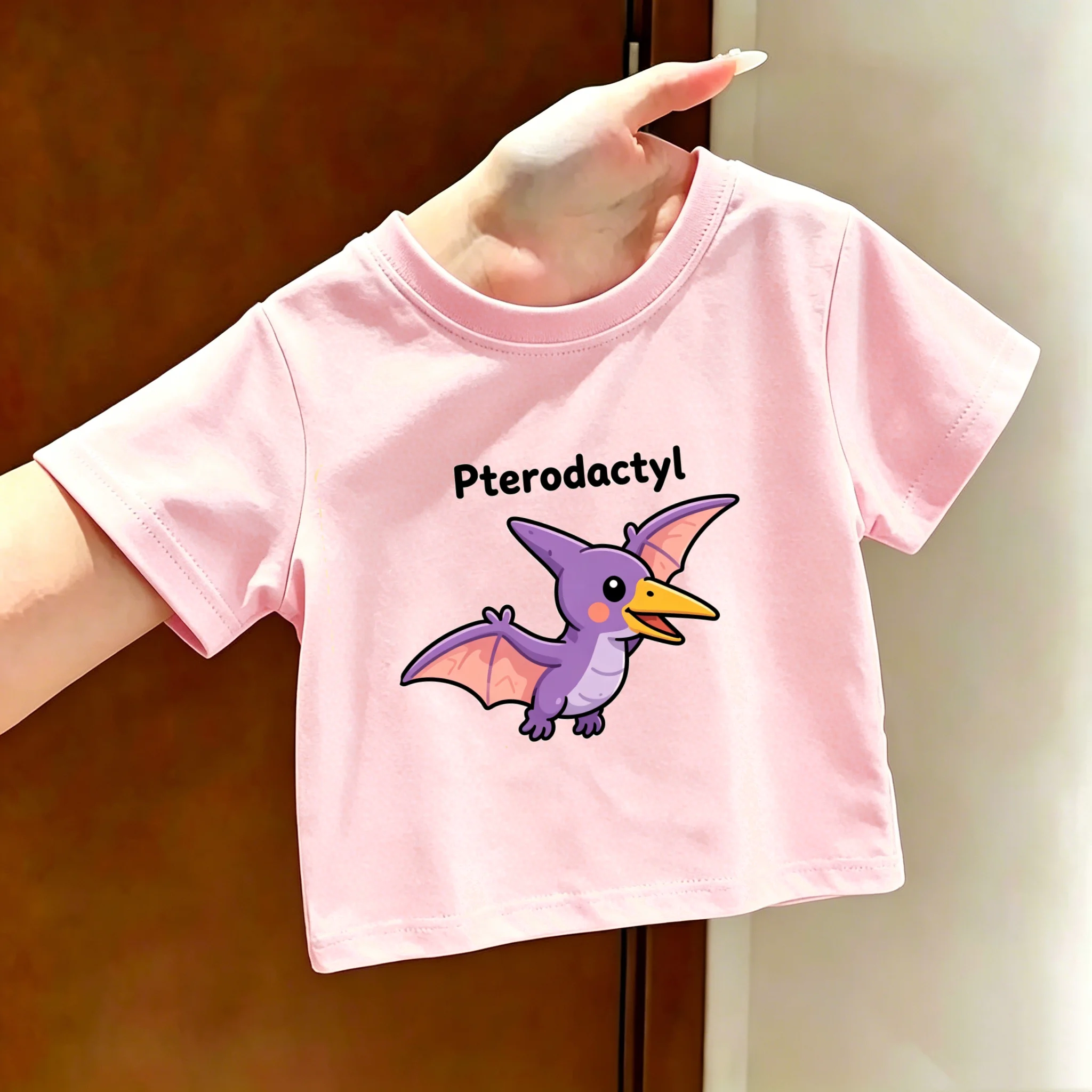 Flying Little Bat Printed Super Beautiful Top Summer Children's Thin Top Daily Personalized Parent Child Fashion Outing T-shirt