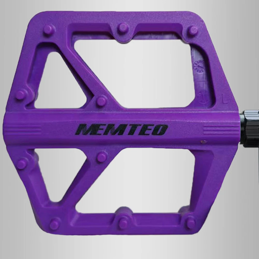 Ultraleichtes Economy-Modell Doppel-DU-Lager Fahrradpedale aus Nylon mit Reflektorstreifen für MTB und Rennräder – Detail 9