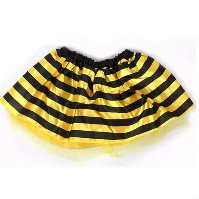 4pcs/set kid fairy costume set ladybird glitter wing plated layered layered tu h7ef