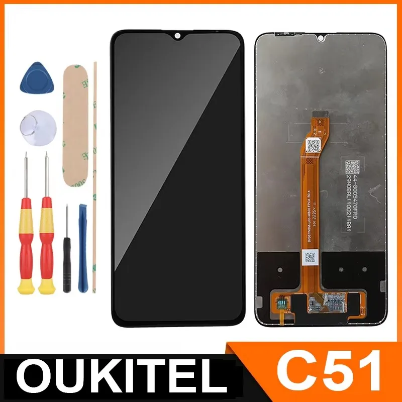 For OUKITEL C51 C33 C53 C50 C21 C21 Pro / LCD Display + Touch Screen + With Frame