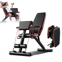 Folding Dumbbell Bench Press Adjustable Backrest Sit Up Abdominal Multi - Functional Fitness who another Bench Equipment Home