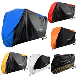 Motorcycle Cover All Season Waterproof Dustproof UV Protective Outdoor Indoor Lock-holes Design Motorbike Rain Covers Coat D25