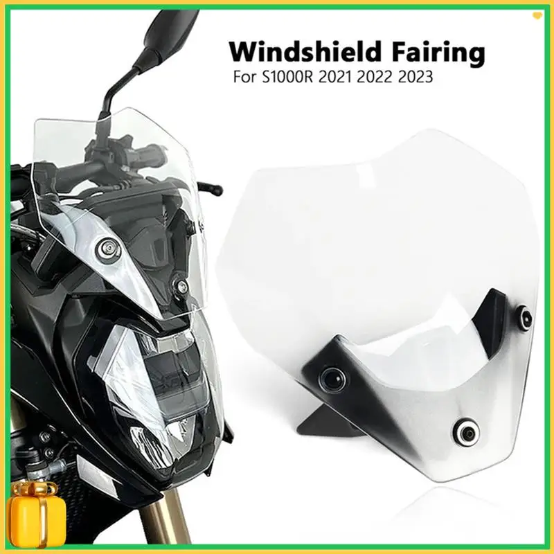 

Premium Spoiler Windscreen Windshield Wind Deflector Screen Shield Spoiler For BMW S1000R S 1000R 2021-2023