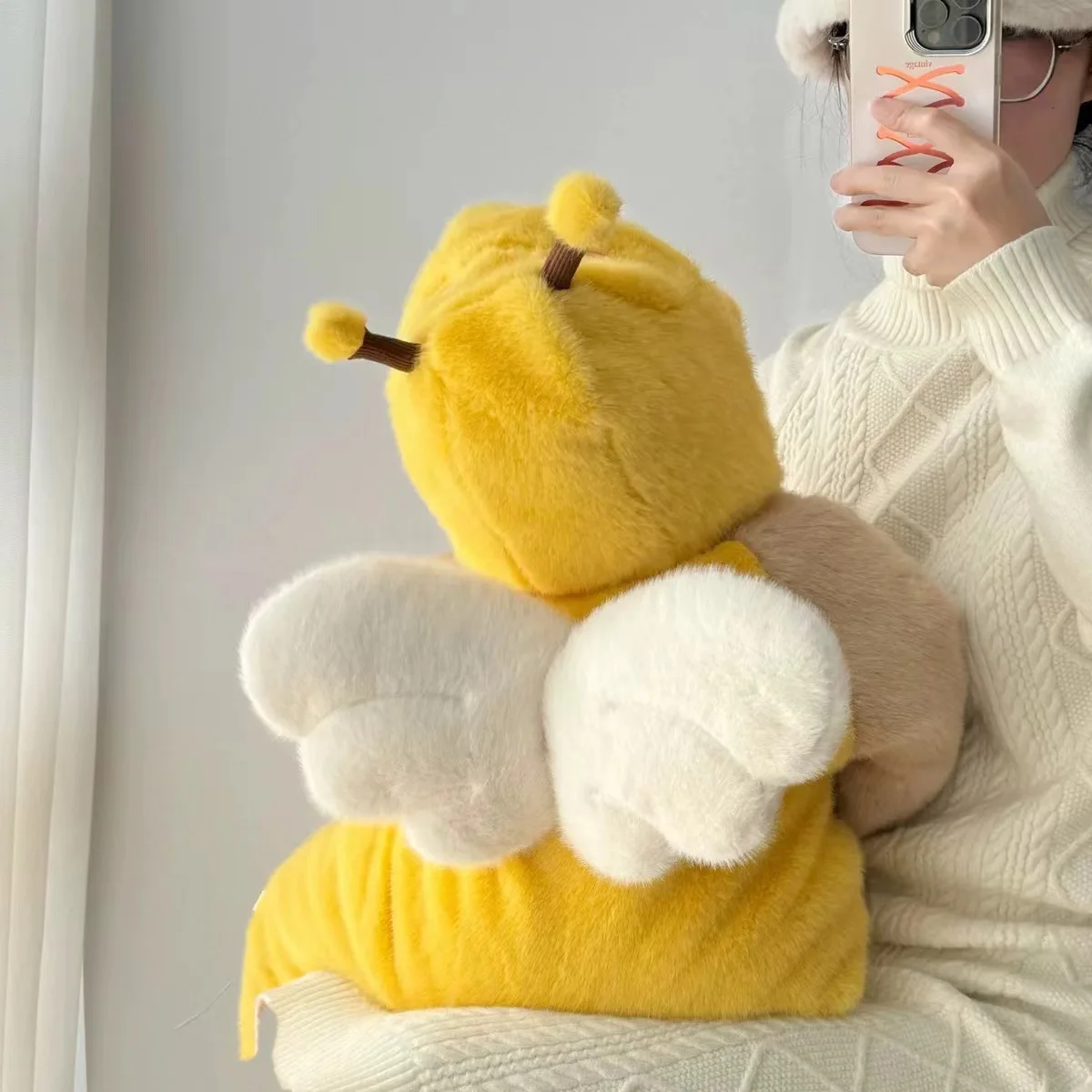 Baby Climbing Suit Set Hooded Fleece Children's Thickened Warm Sweater Romper