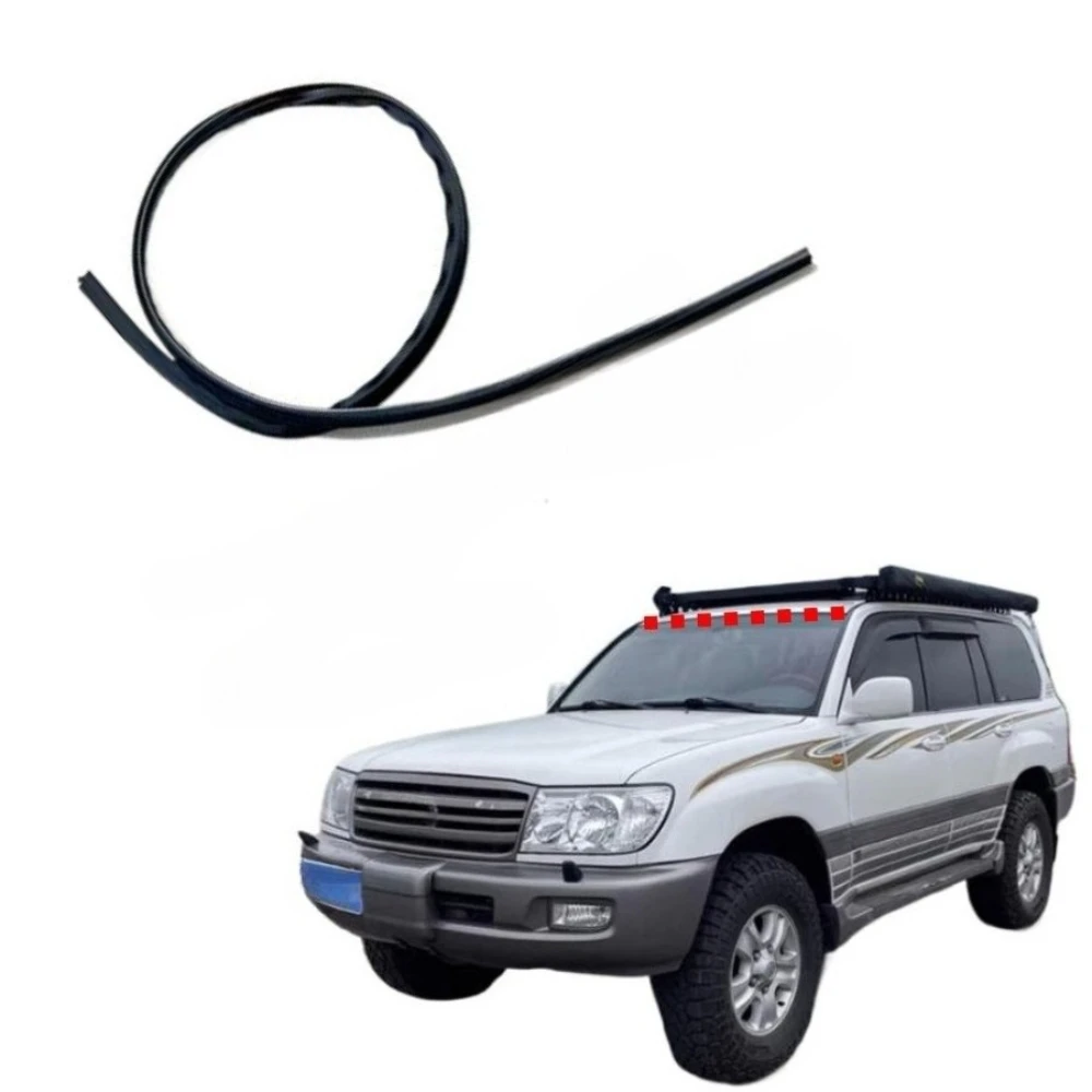 1 Pieces Outside Front Windshield Rubber Upper Decorative Strip for Toyota Land Cruiser LC100 for Lexus LX470 75531-60030