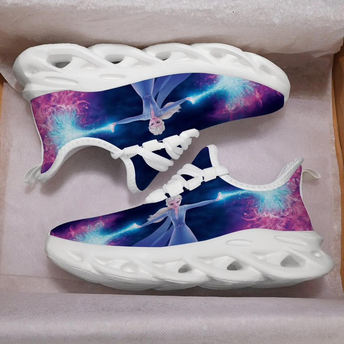 

Спортивная обувь принцессы Эльзы Disney Frozen для детей, весенние детские кроссовки, теннисная обувь для девочек на мягкой подошве, обувь с Микки Маусом