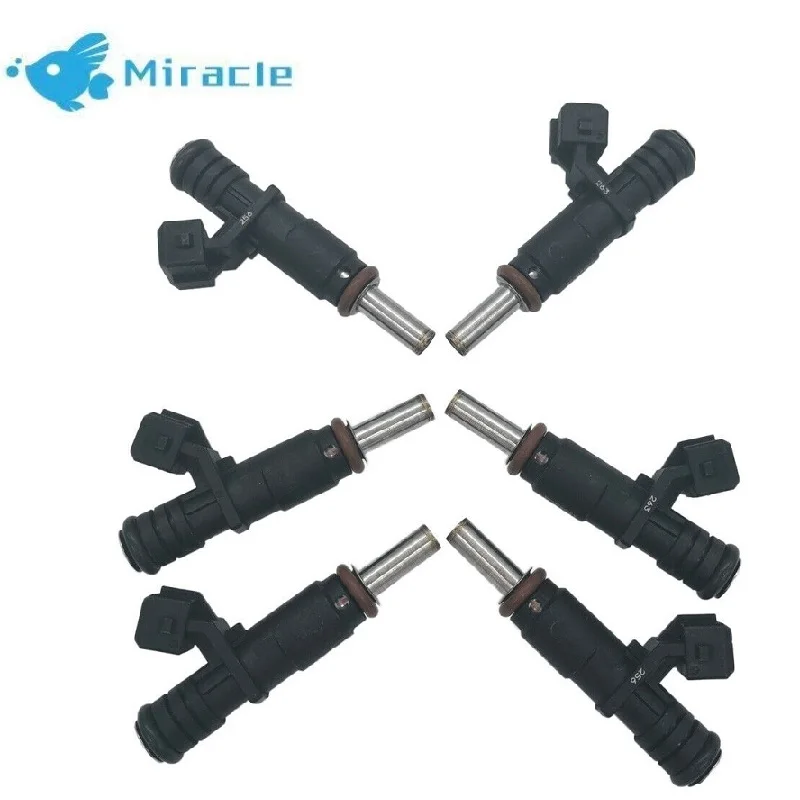 6X Fuel Injectors 7531634 For BMWw 328i 330i 525i 528i 530i X3 X5 Z4 13537531634 1353753163