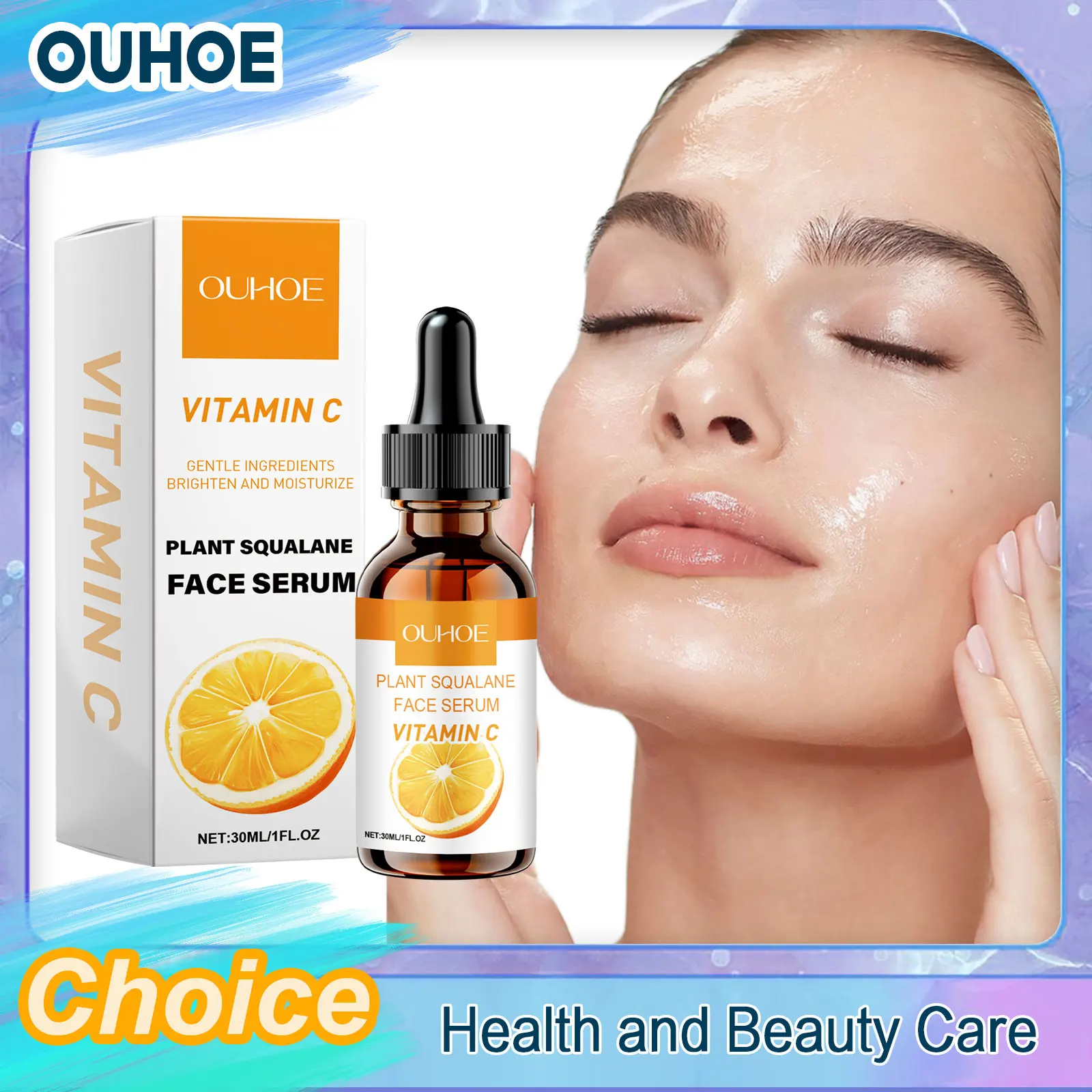

Vitamin C Facial Serum Firming Whitening Remove Wrinkles Fade Fine Lines Shrink Pore Repairing Hydrating Anti Aging Face Essence