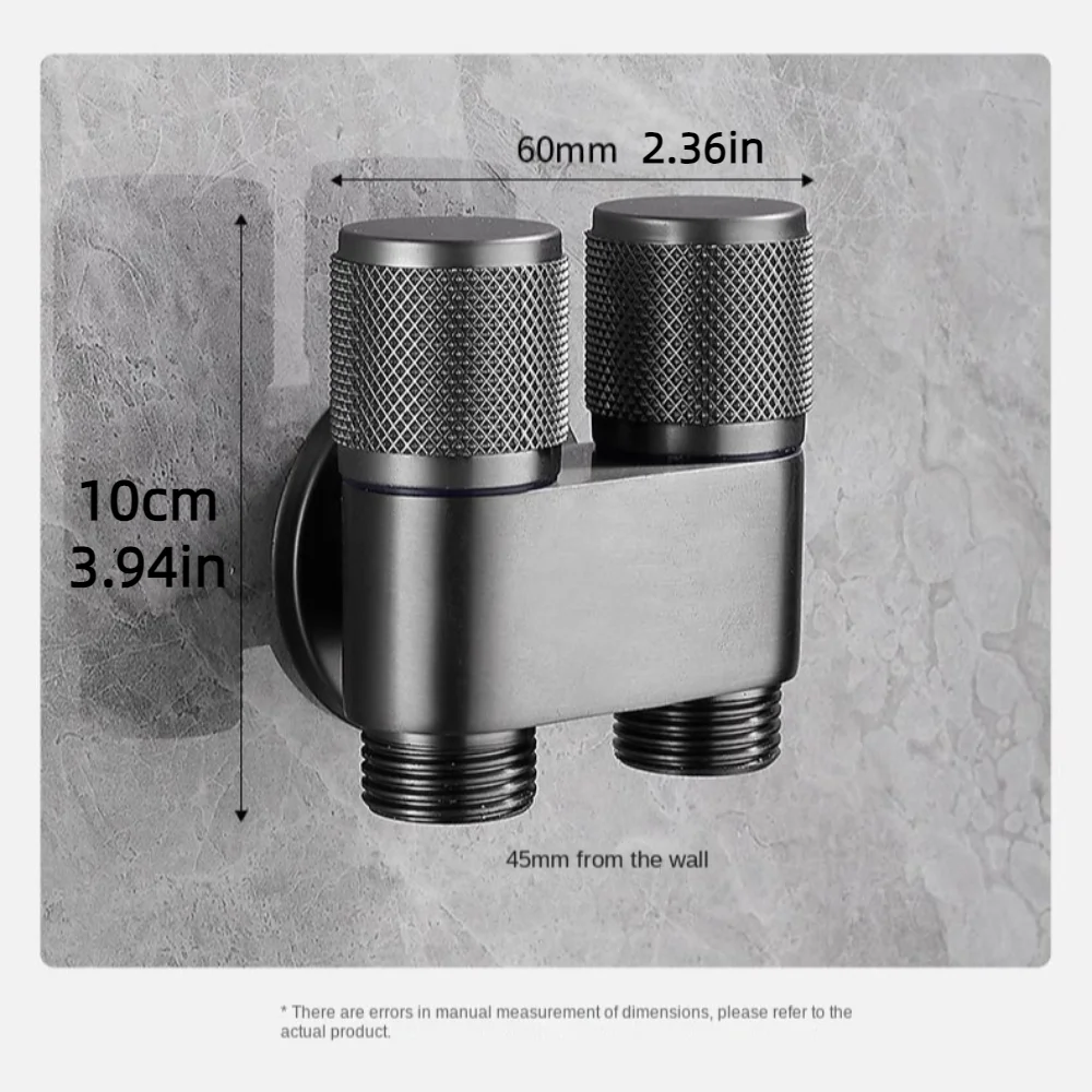 واجهة عالمية صمام مخرج مزدوج توفير المساحة تدفق مزدوج التحكم السريع مقبض اليد نوع توفير المياه