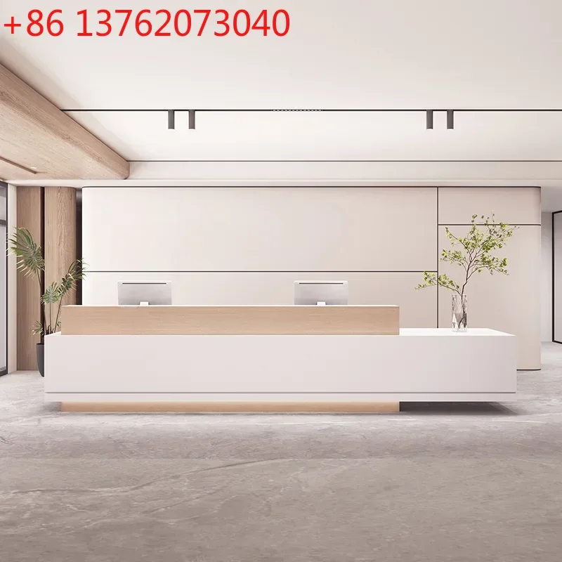 

Nordic Modern Reception Desks Medical Dental Clinic Beauty Salon Reception Desks Clothing Store Office Furniture