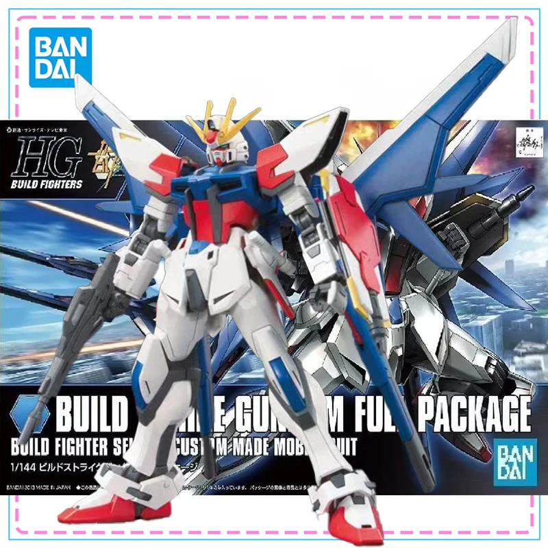 

Bandai HGBF 1/144 001 Build Strike Gundam Full Package Anime Action Figure Original Genuine Gundam Model Kit Boys Toys Gifts