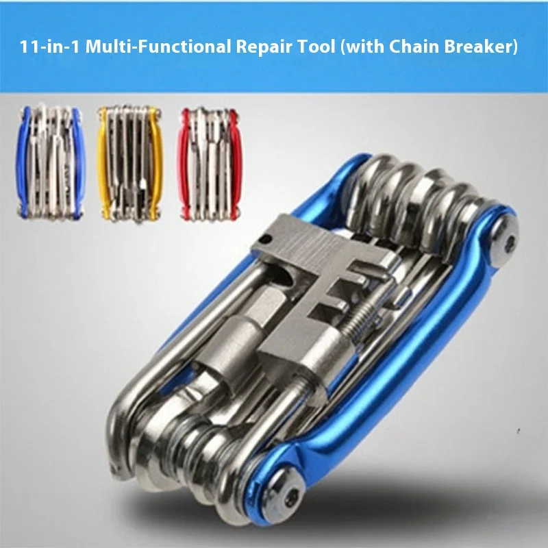 

Colorful Aluminum Alloy Bike Tool Set Mountain Bicycle Repair Kit with Chain Tool Multi Function Cycling Maintenance Tools