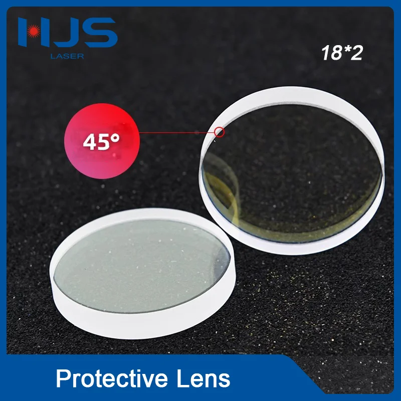 HJS 100pcs Fiber Laser Protective Windows Protective Lens 18*2 1064nm For Raytools Bodor WSX Laser cutting Head Consumables