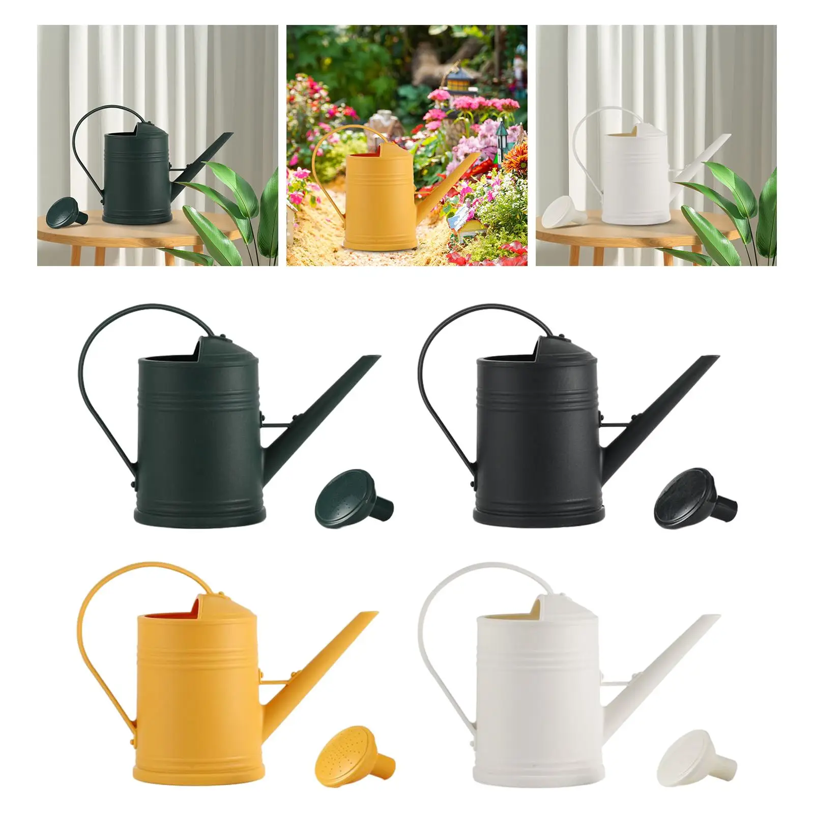 

2000ml Watering Pot Decorations Curved Handle Large Capacity Multipurpose Long