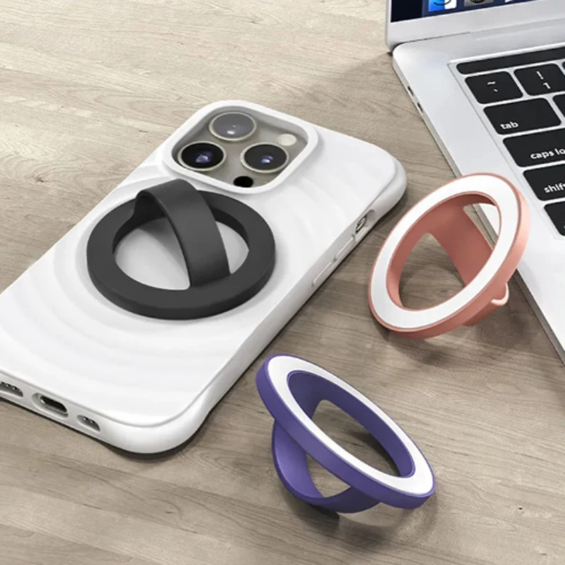 Silicone Cell Phone Magnetic Base For MagSafe Phone Case Ring Shape High Quality Cell Phone Accessories For iPhone Xiaomi Huawei