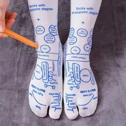 Reflexology Socks with Massage Tool Reusable Foot Pain Relief Foot Massage Socks for Foot Pain Relief at Home Pedicure Tools