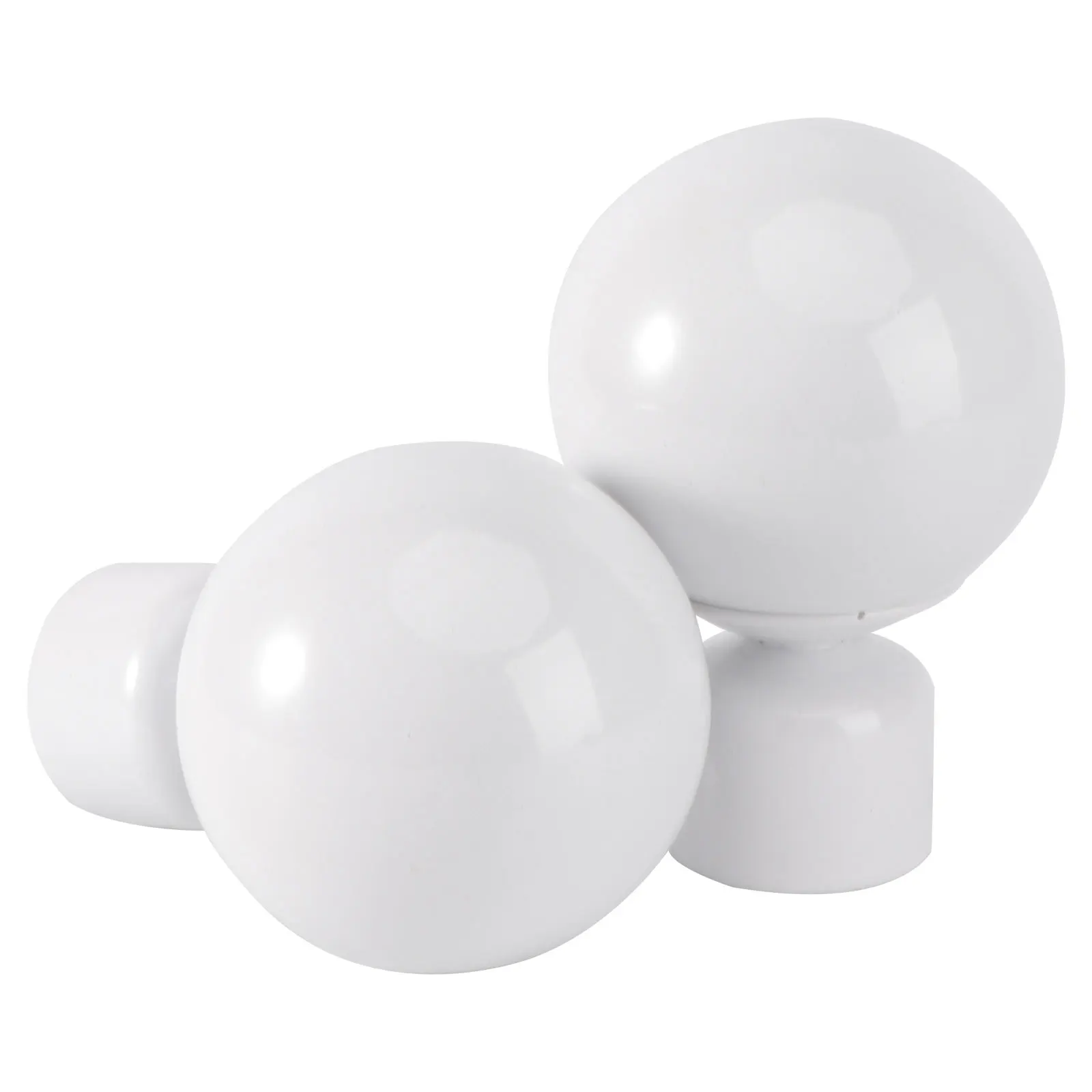 

2pcs Decorative Curtain Rod Head Sturdy End Cap For Living Room Bedroom Window Rail Bracket Fitting Home Decor Curtain