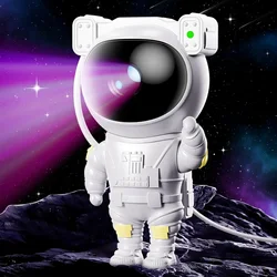 Astronaut Star Galaxy Projector - Space Starry Night Light Nebula Ceiling Projection Lamp with Timer and Remote, Gift