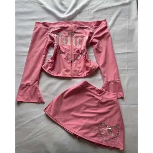 Cárdigan de un hombro personalizado con estampado en caliente, falda corta Sexy ajustada, conjunto de nicho informal de alta gama