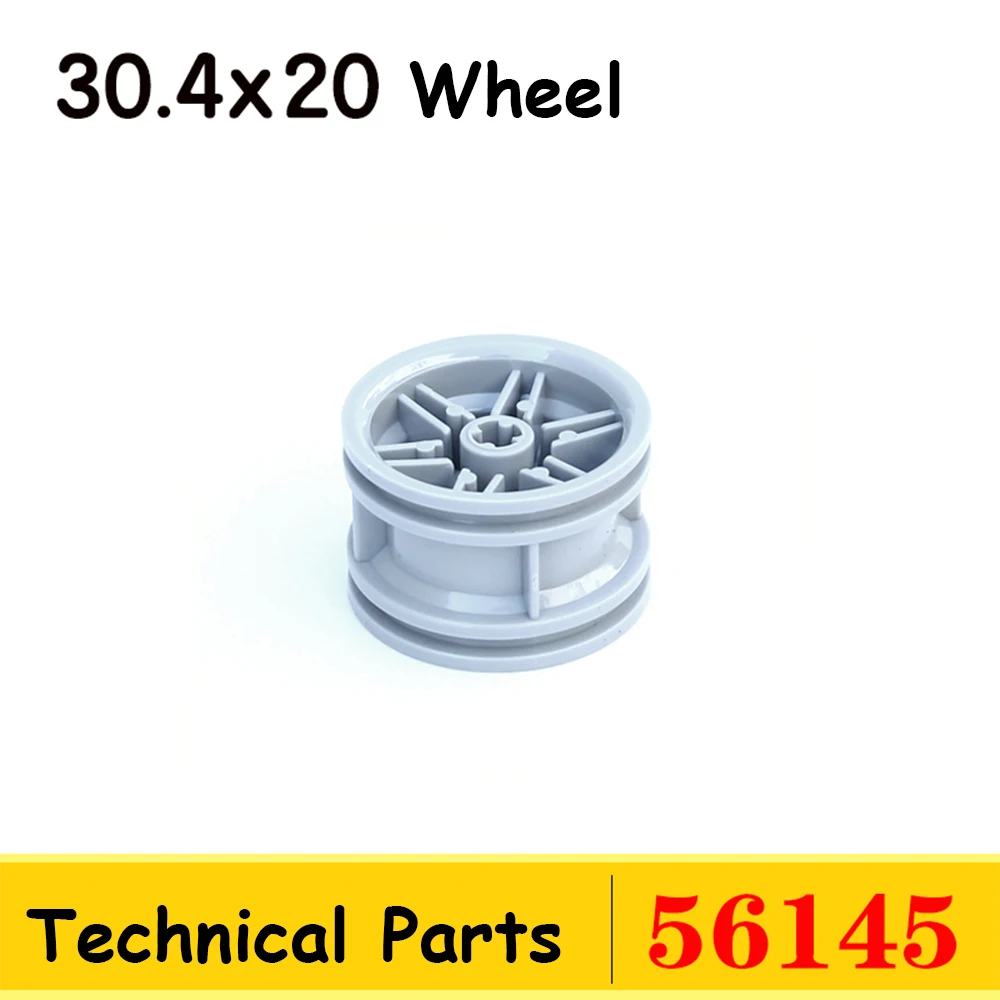 Grande Track Tank Wheel Tire, MOC Peças Técnicas, Crawler Car Veículos, Compatível com legoeds, Blocos de Construção, 53992, 56145, 4Set