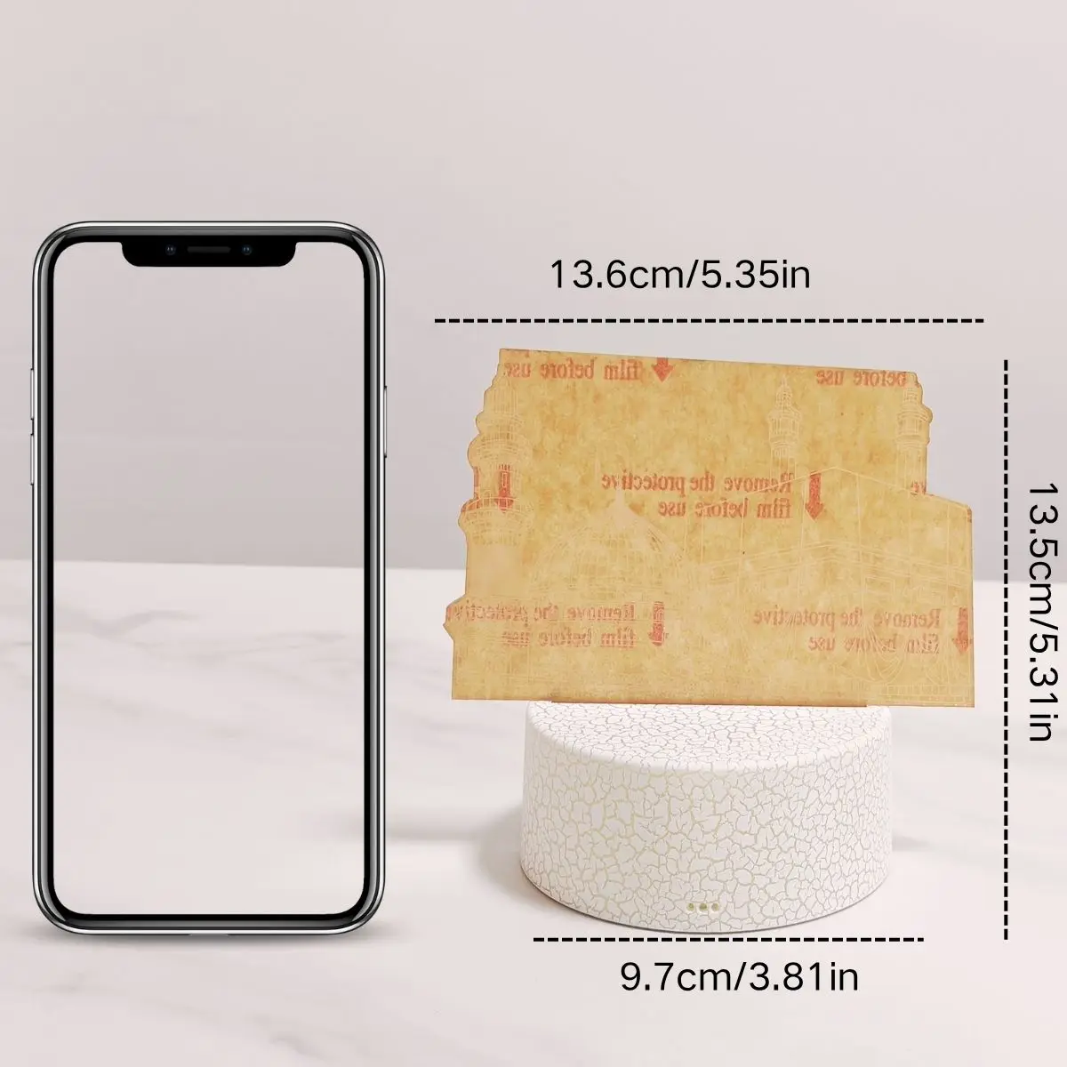 USB اللمس سبعة ألوان التدرج القلعة 3D ضوء الليل، سطح المكتب، ضوء الديكور جو غرفة النوم، ضوء الديكور الغرفة #5