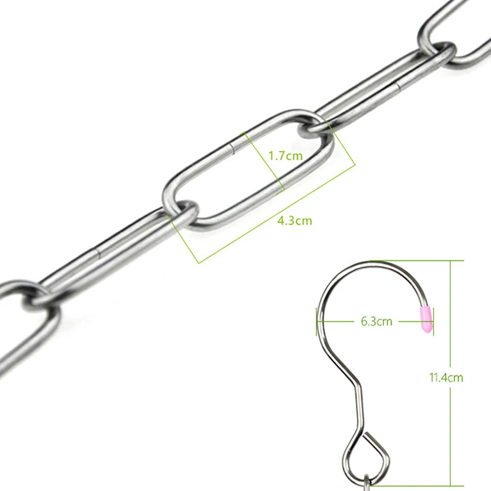 

Clothes Drying Chain Stainless Steel Heavy Duty Windproof Hooks Portable Home Travel Camping Sheets Quilts Clothesline Rack