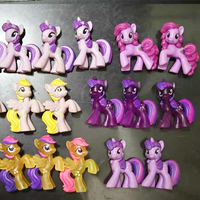 Genuine My Little Pony Rare Mini Edition Transparent Cutie Mark Lyra Heartstrings Twilight Sparkle Night Light Collectible Toys