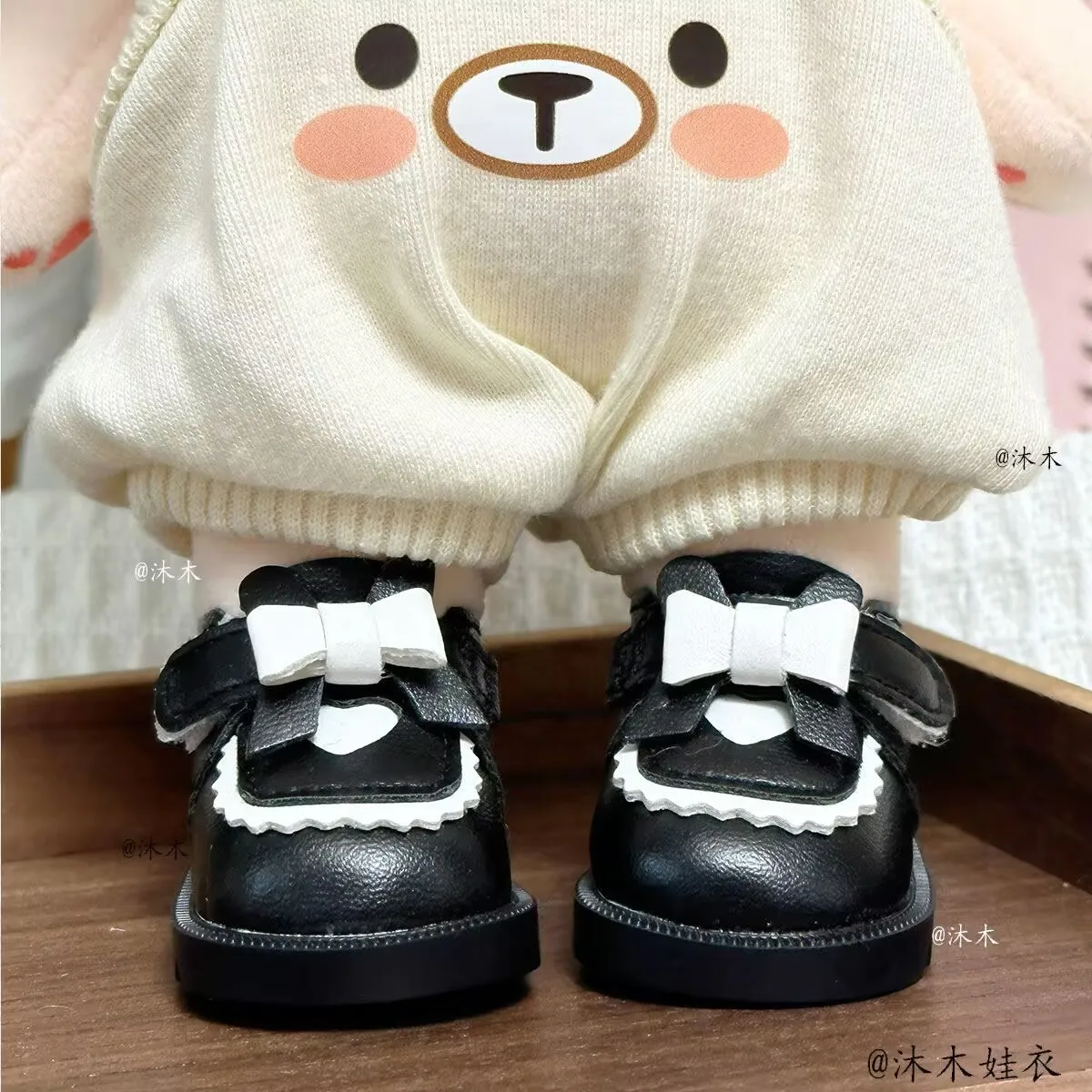 New Cotton Doll Shoes 20cm Cotton Doll Love Bow Princess Shoes Star Doll Dress Up view 3