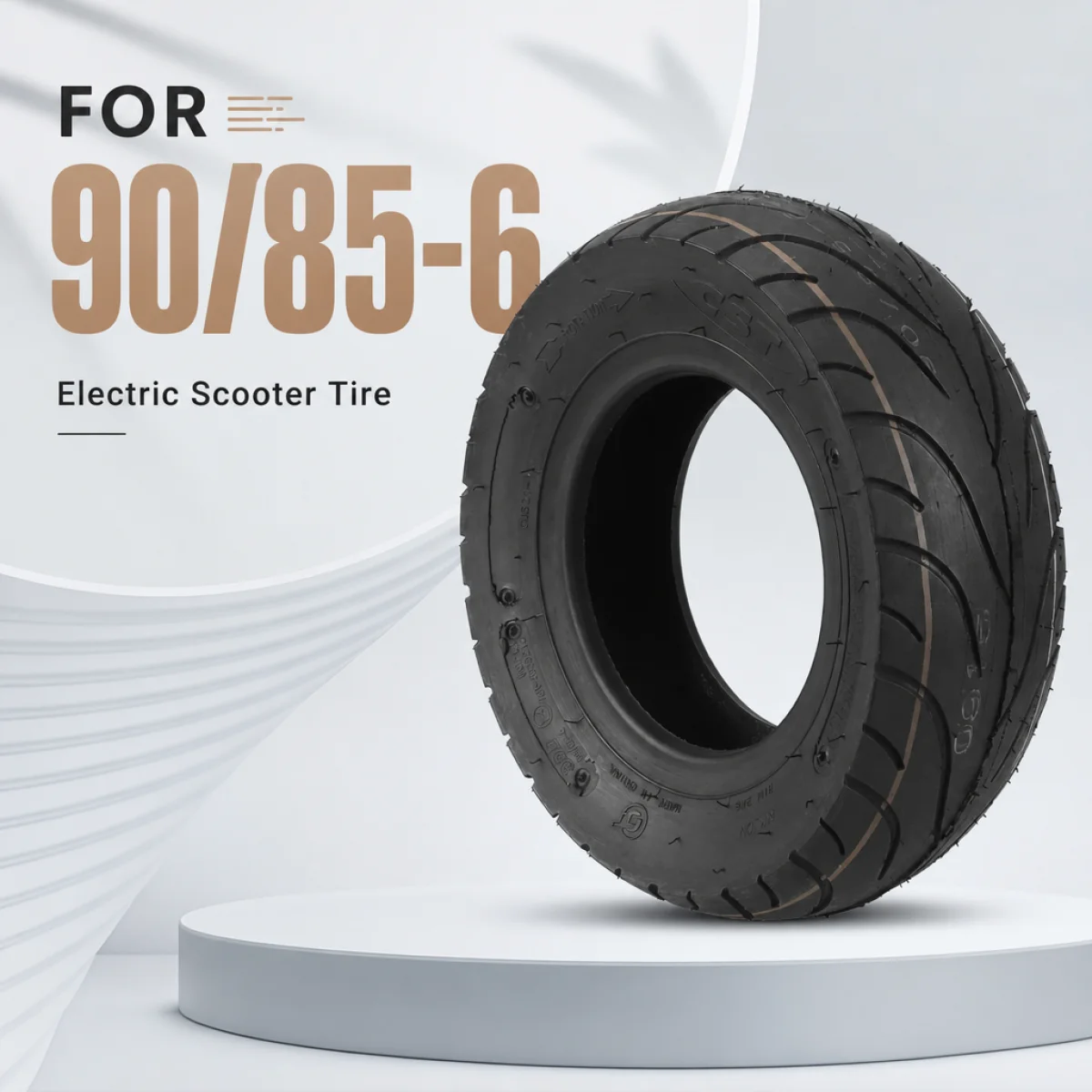 90/85-6 Tubeless Tire Heavy Duty Explosion Proof Electric Scooter Tire High Load Anti-Slip