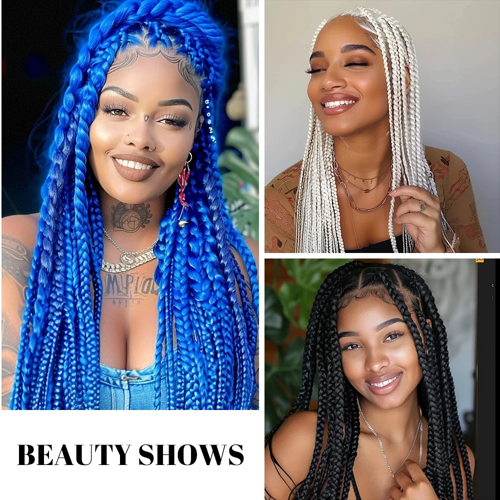 Extensão de cabelo de lã brasileira para mulheres, cabelo sintético Crochet, torção senegalesa, Faux Locs Wraps, cabelo trançado jumbo