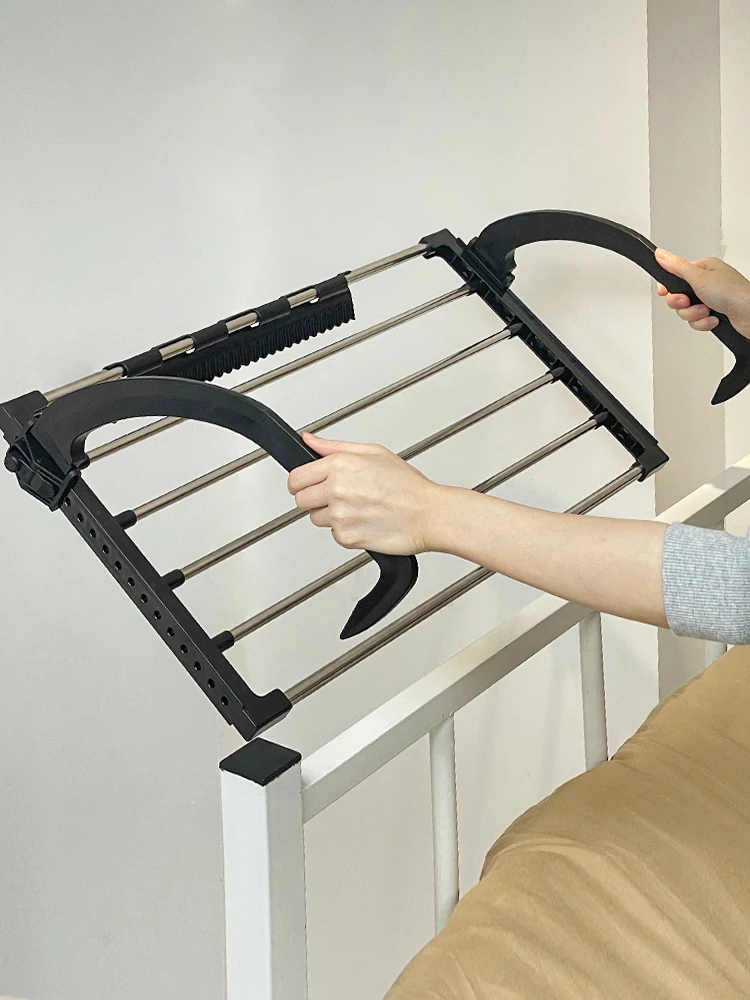 Dormitory hanger extension, end of bed, clothing storage hanger, bedside bed in dormitory, clothes artifact, upper bunk rack