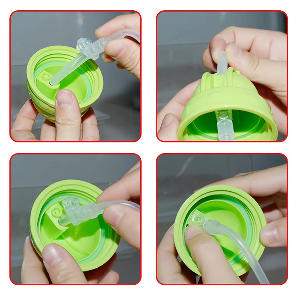 

6 шт. универсальные силиконовые соломинки для бутылок с водой, сменные насадки для питья, многоразовый мундштук без BPA