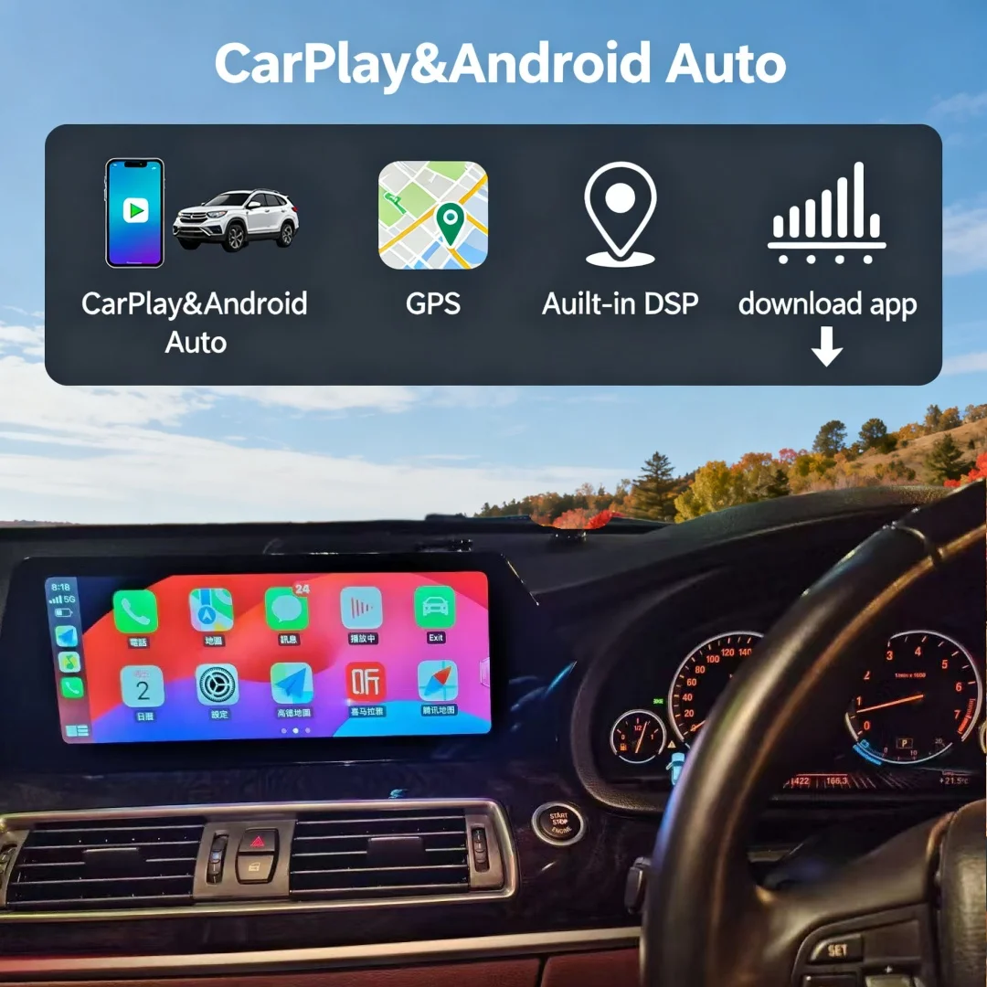 12.3inch Car Blade Screen For BMW 5Series GT F10 F18 2011-2017 RHD LHD Android Multimedia Video Player Autoradio CarPlay GPS Nai