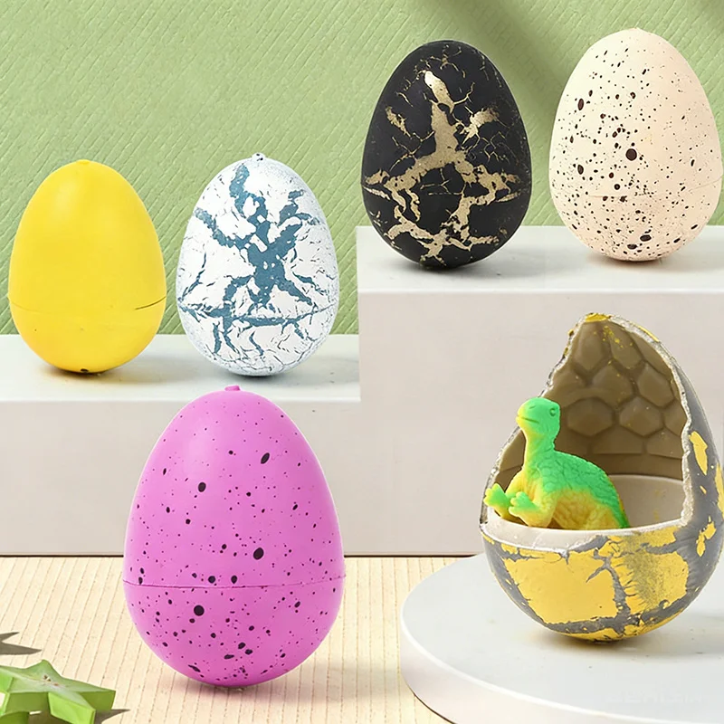 10/20pcs Mini Magic Hatching Dinosaur Eggs Grow in Water Toys for Kids Birthday Party Favors Gifts Easter Egg Hunt Supplies