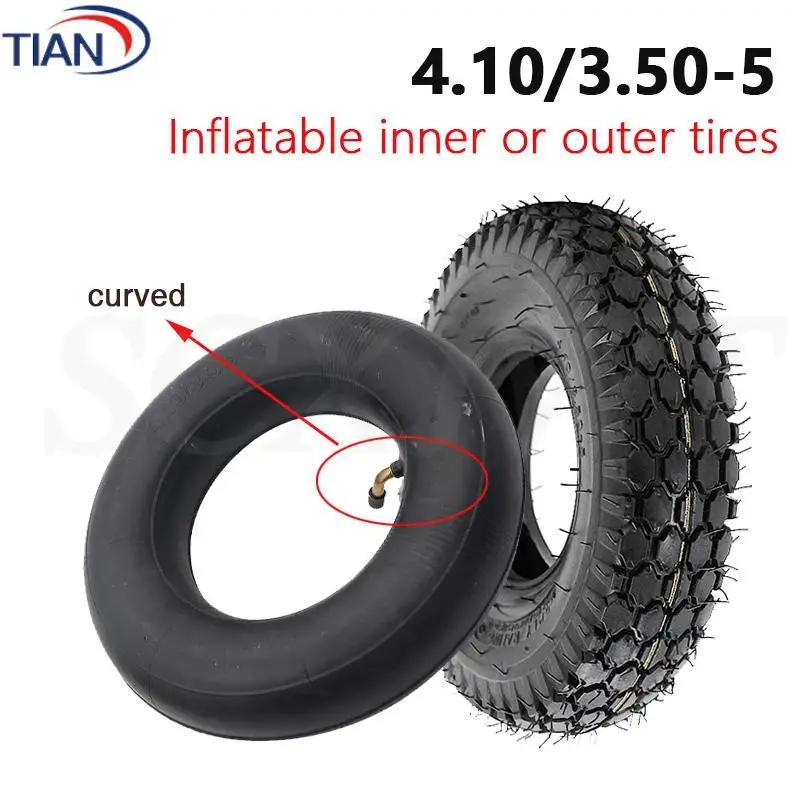 

4.10/3.50-5 Tire Inner Tube Out Tire For E-Bike Electric Scooter Elderly Walker Handcart Mini Motorcycle Wheel