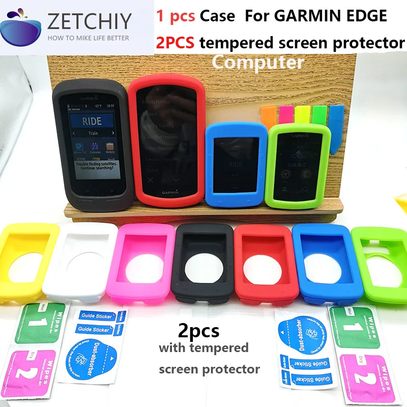 

Case cover Tempered Screen Protector film for Garmin GPS bike Computer edge 130 510 520 530 830 820 1000 1030 1040 540 840plus