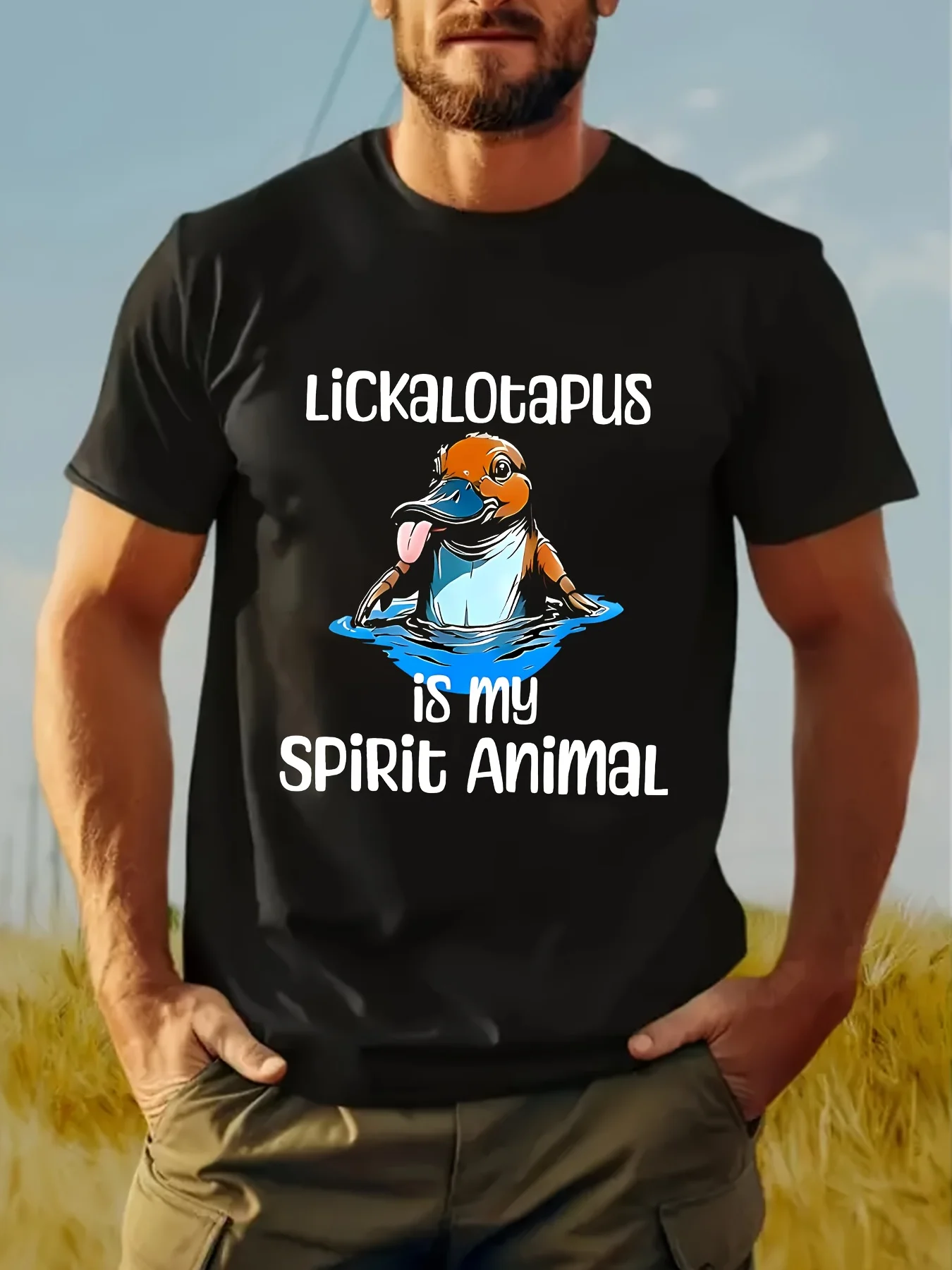 Lickalotopus humoristique représente mon animal spirituel - T-shirt comique en forme d'oiseau-lapin