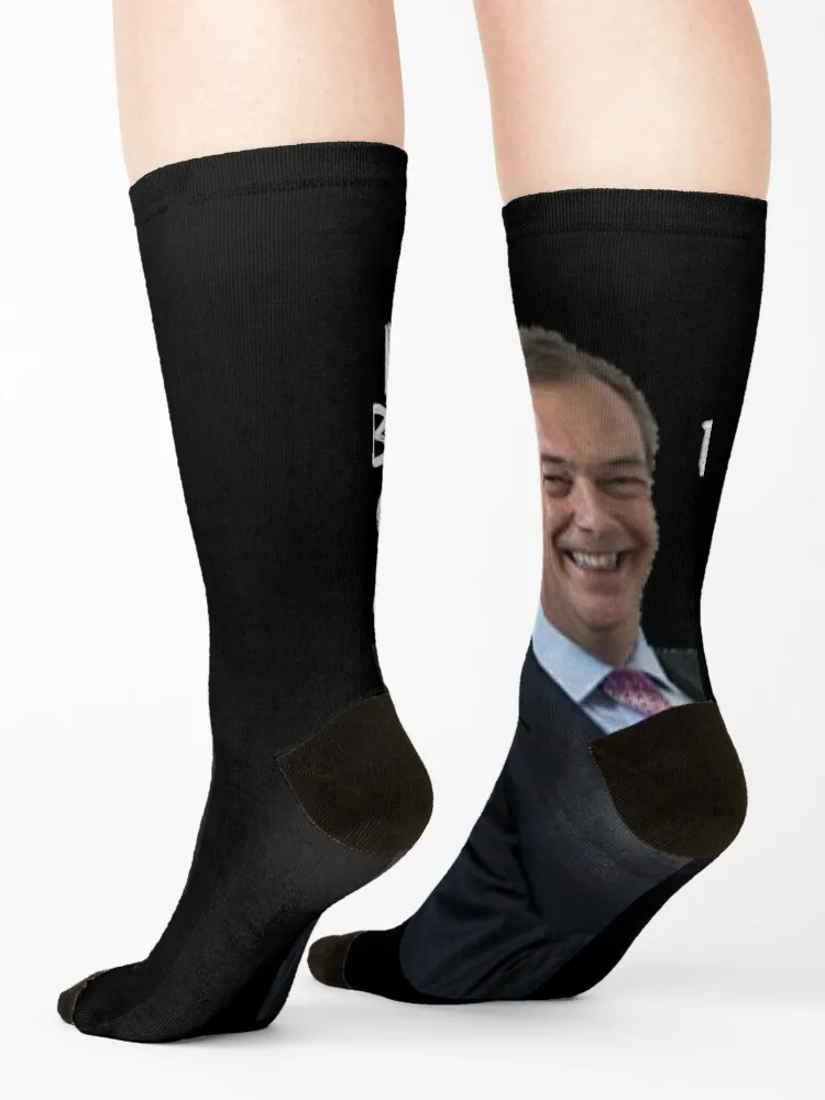 Make Britain Great Again Nigel Farage Socks valentine gift ideas custom sports funny gifts kawaii Luxury Woman Socks Men's