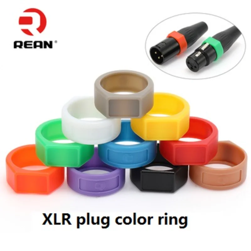 REAN YS-CCR YONGSHENG For YS136N / YS137N XLR Plug Color Ring Multi-color Roll-proof Ring Marking Ring 10 colors