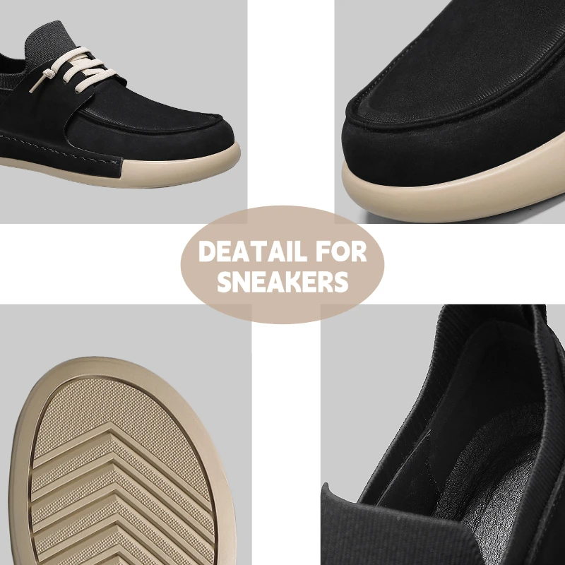 Fipatbu Zapatos de vestir informales sin cordones para hombre Zapatillas anchas para caminar Mocasines ortopédicos de barco con soporte para el arco Cómodo y ligero